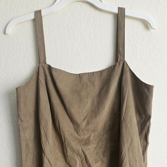 Venezia Western Laser Cut Floral Hem Youth midi Romper Suede Coverall Dress 14 - Picture 2 of 7